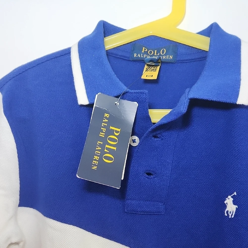 Ralph Lauren Kids Tri-Color Polo - Blue, Red, White